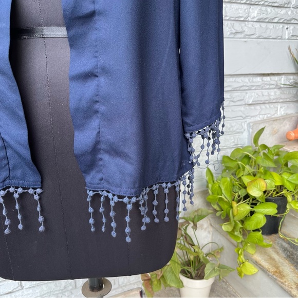 NWOT Navy Blue Open Shrug for Summers - Picture 3 of 6